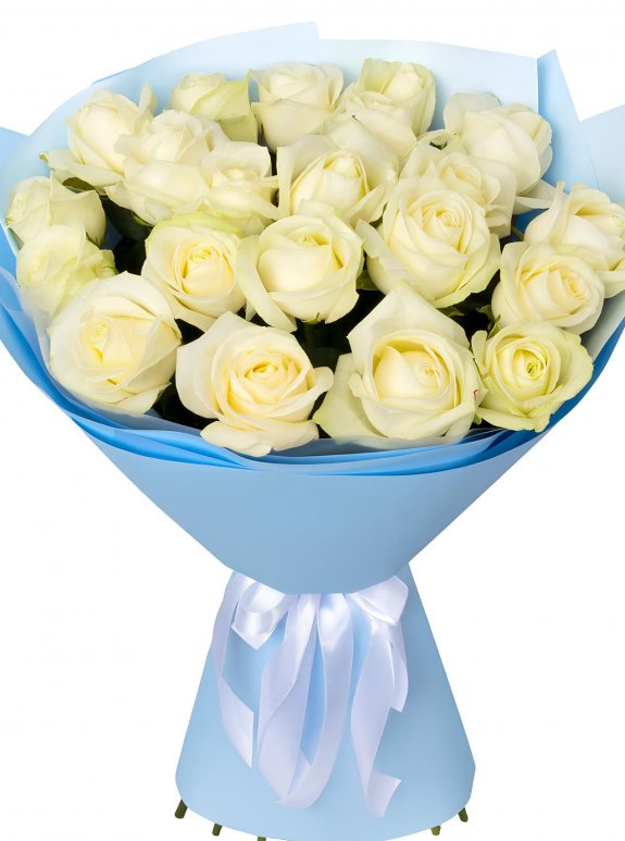21 Beyaz Gül Buketi